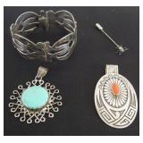 Collection of Latin & Native Silver Objects