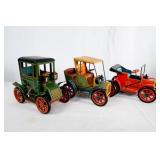 5 Vintage Tin Japanese Friction Toy Cars