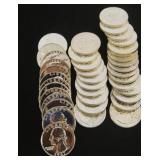 1961-64  (40)  and 1961 UNC quarters (40)