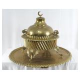 Antique Brass Moroccan Brazier