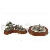 Pewter sculptures by Donald Polland