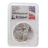 2021 Silver Eagle NGC MS70 Signed Don Everhart