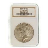 NGC AU58 1927-D  Peace Dollar