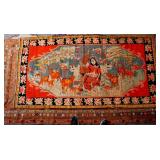 Caucasian Pictorial rug with silk highlights