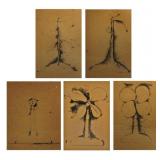 Jim Dine (1935-) The Plant Becomes a Fan #1 - 5