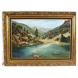 Bill Bender (1919-2016) Oil on Canvas Landscape