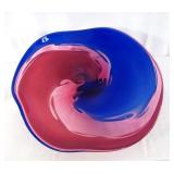 Art glass Pedestal Bowl by  Shmulik Krampf Goodman