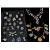 Assorted vintage and antique medals plus