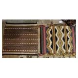 2 Navajo  Saddle Blankets