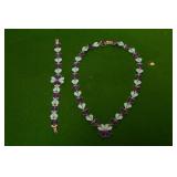 Lapis and turquoise necklace and bracelet