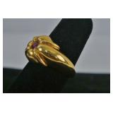 14kt Gold and  Ruby Ring