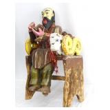 An Antique Mexican Santo Isidore with Bull