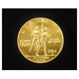 1984-W $10 Olympic Gold Coin (Proof)