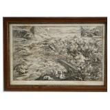 The Great Conemaugh Valley Disaster flood Etching