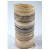 Onyx round cylinder luminaria lamp