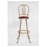 Vintage Brass tall stool