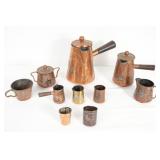 Victoria Taxco Silver & Copper Tea Coffee Service