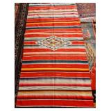 Rainbow Saltillo Fine woven rug - ca 1920