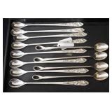 Tiffany Italian long sterling & 800 ice tea spoons