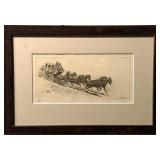 Edward Borein (1872-1945) etching
