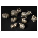 Silver India animals collection - 8 pcs