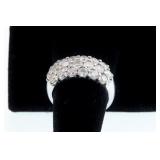 Platinum & gold brilliant cut 3 ct diamond ring