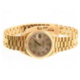 18kt Geneve Rolex ladies watch w diamonds