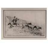 Edward Borein (1872-1945) etching #99