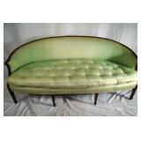 French Sheridan Green uph settee