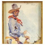 Edward Borein (1872-1945) watercolor