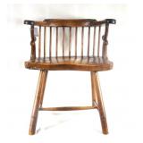 Rustic plank chair - wood pegged
