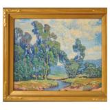 Paul Lauritz Oil on Board Landscape