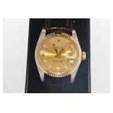 Two Tone 18kt Gold Stainless Rolex 36mm Quickset