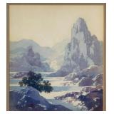 Maxfield Parrish (1870-1966) "Arizona" Landscape