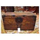 Antique Japanese wedding chest w old iron locks
