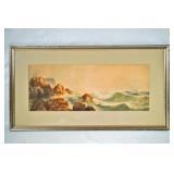 Granville Perkins (1830-1895) Seascape with Boat
