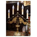 Brass 5 light church lamp