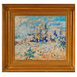 Louis Siegriest (1899-1989) Oil on Board 21" x 24"