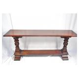 Mahogany Sofa Trestle Table