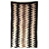 Navajo Crystal Eyedazzler Hand-Spun Wool Rug