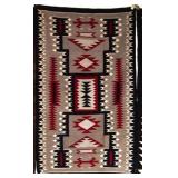 Navajo Storm Pattern Hand-Spun Wool Rug
