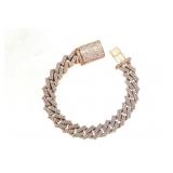18k Two-Tone Gold 14.32 ctw Diamond  Link Bracelet