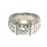 18kt diamond ring 1.28ct VS1 Center Diamond
