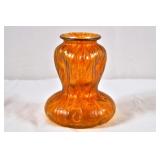 Rindskopf Grenada Iridescent Orange Gourd Vase