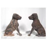 Liberty Foundry Antique Cast Iron Dog Andirons