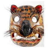 Vintage Mexican Folk Art "Tecuï¿½n" Jaguar Mask