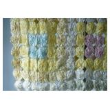 Antique silk YoYo quilt bedspread