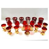 Romania & Murano glass - Ruby,