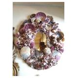 Oval Sea Shell Art framed Mirror