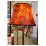 Antique floor lamp w fluted base